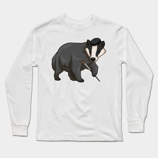 Honey badger Painting Paint brush Long Sleeve T-Shirt